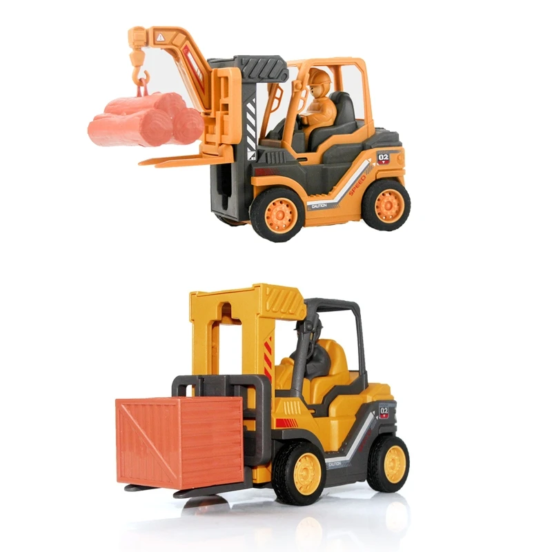 Строительный автомобиль ЭЛЕКТРОПОГРУЗЧИК/кран Детская модель подарок для детей