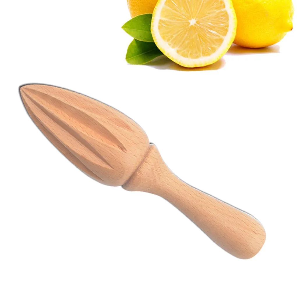 

Wooden Fruit Juicer Ergonomic Design Multifunctional Manual Lemon Squeezer Orange Hand Press Tool Citrus Juice Extractor