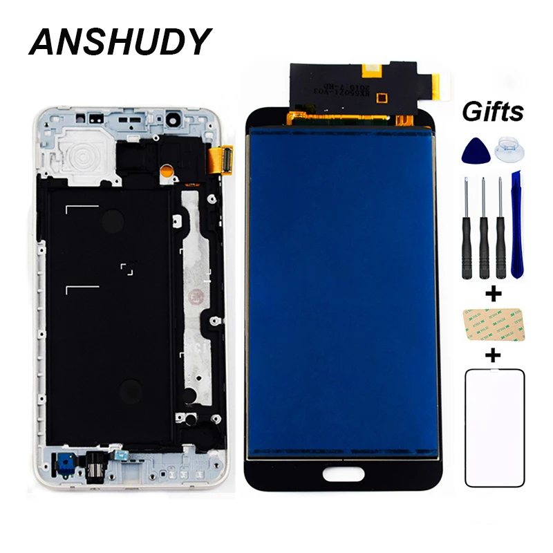 J710 ЖК-дисплей для Samsung Galaxy J7 J710 ЖК-дисплей J710F J710M J710H J710FN ЖК-дисплей+ сенсорный датчик экрана в сборе рамка