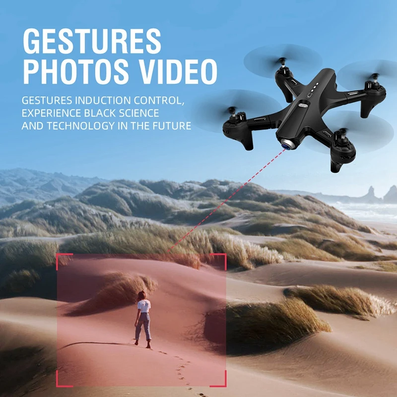 

Quadcopter HD Dual Camera Aerial Photography Remote Control Toy Aircraft Drone Long Endurance