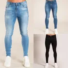 Мужские джинсы скинни, модель 2021 года, супер обтягивающие джинсы, не рваные, стрейчевые, с эластичной талией, большие размеры, европейские джинсы оверсайз размера