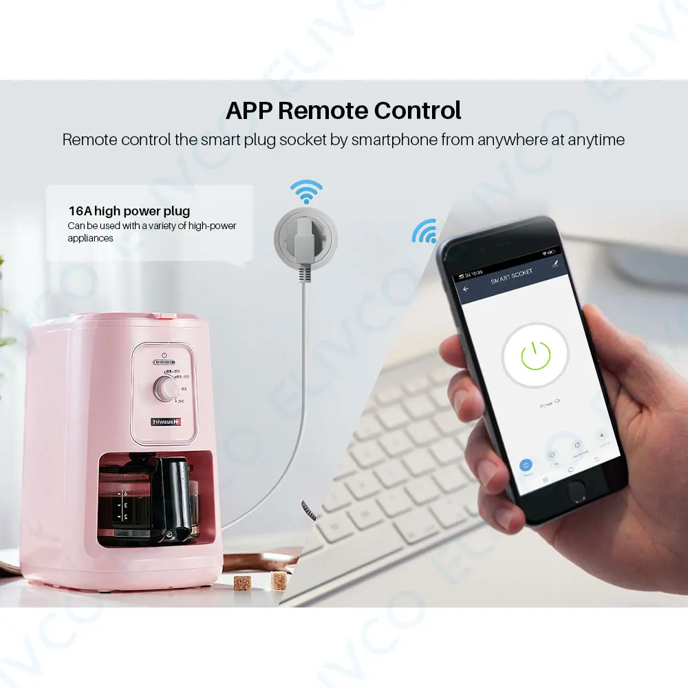 

UK 16A Smart Plug Wifi Smart Socket Energy Monitor Timing Function Smart Life APP Remote Control Works With Alexa Google Home