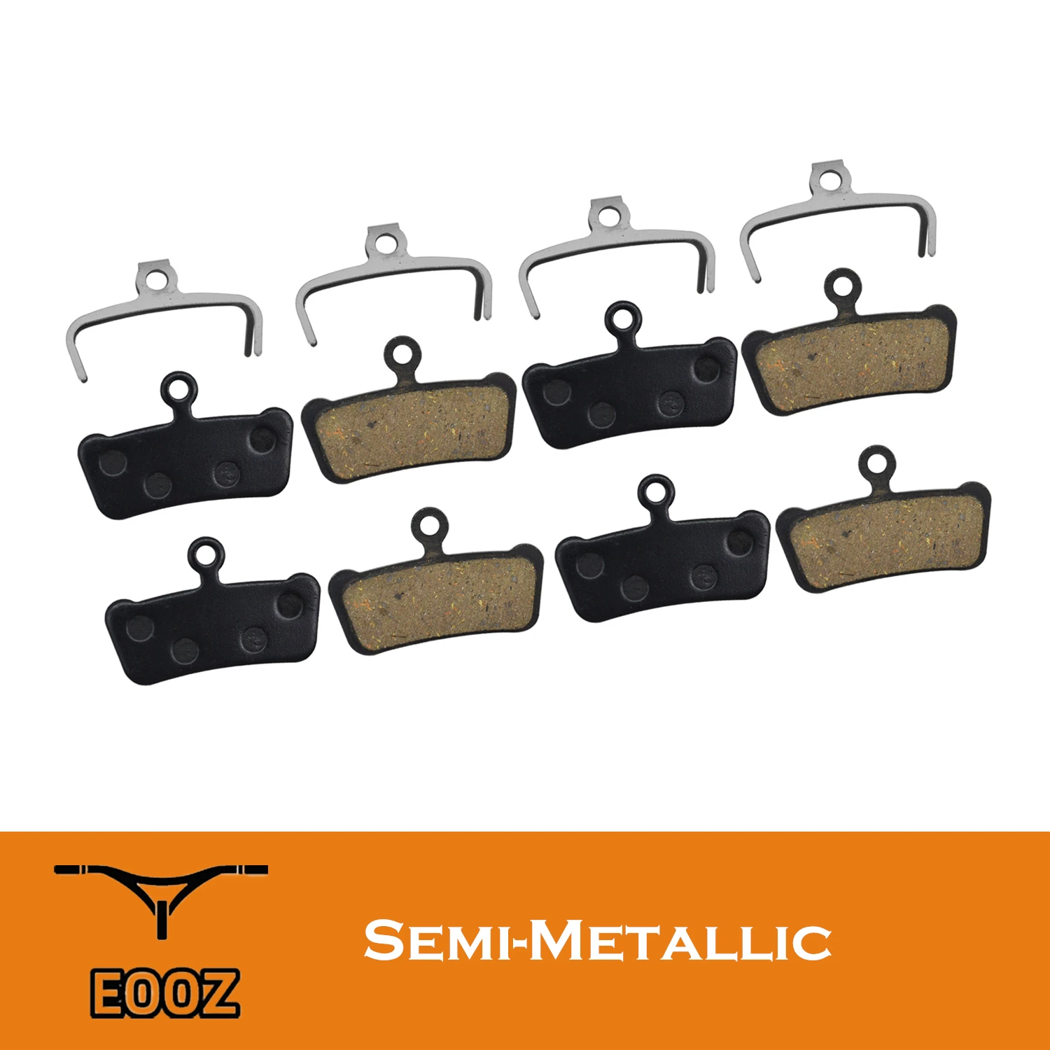 

4 Pairs Semi-Metallic Bicycle DISC BRAKE PADS FOR SRAM Guide RSC/RS/R Avid XO E7 E9 Trail 4 Pistions Resin Hydraulic Brake Pad