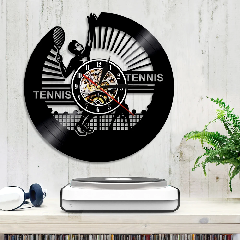 Спортивные художественные декоративные 3D настенные часы для игры в теннис