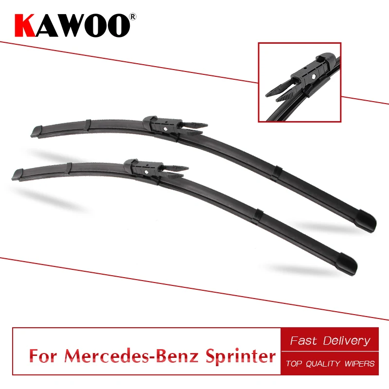 Резиновые щетки стеклоочистителя KAWOO для Mercedes Benz Sprinter/Sprinter W906 модель 1995 2016 гг.