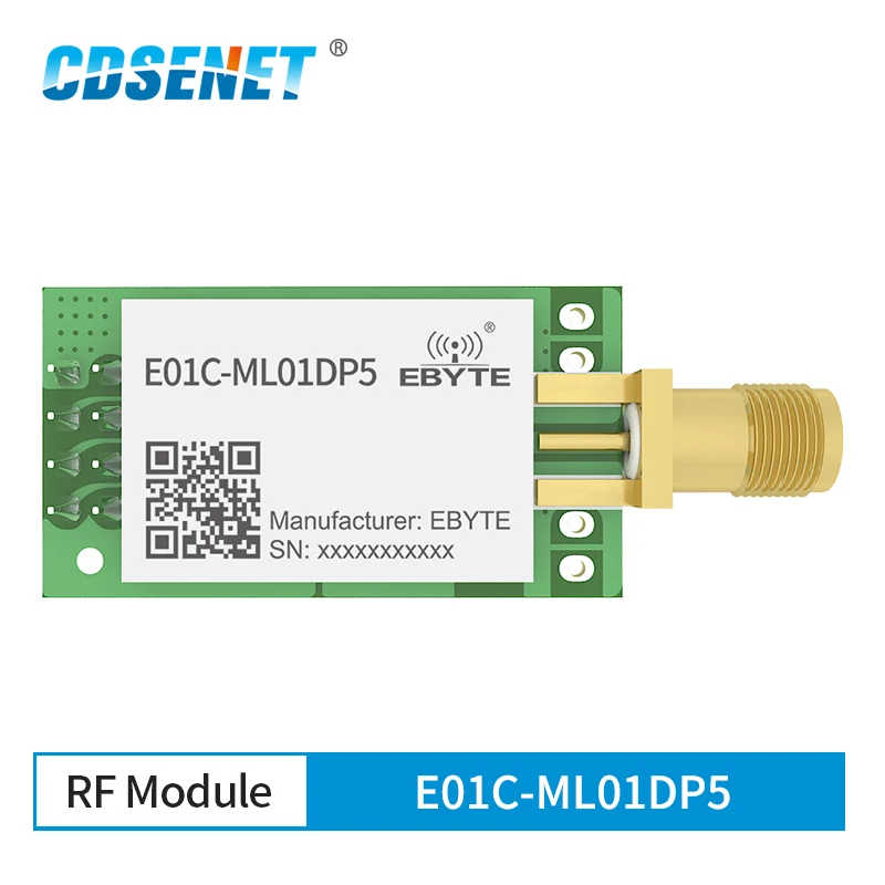 

E01C-ML01DP5 Si24R1 беспроводной модуль 2,4 ГГц 20 дБм 100 мВт PA LNA приемопередатчик приемник Интерфейс SPI стандартная антенна