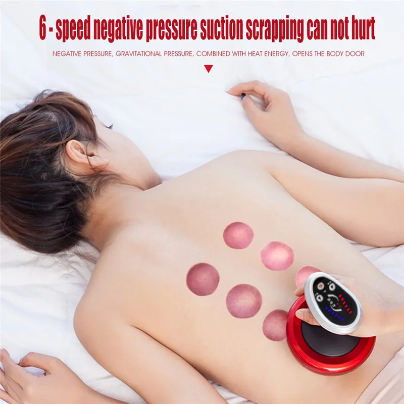 

Electric Cupping Stimulate Acupoint Body Slimming Massager Guasha Scraping Detoxification Therapy Vacuum Suction Massager