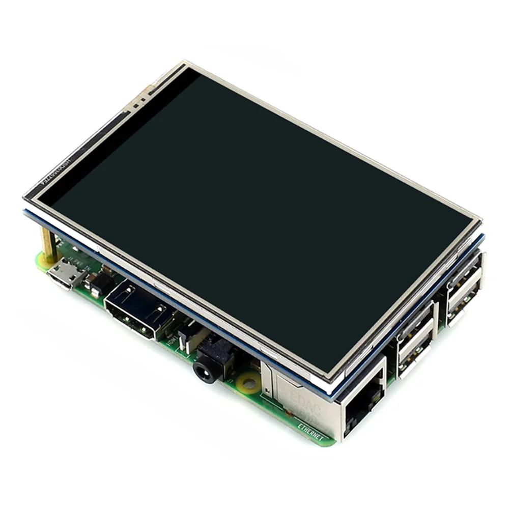 Raspberry pi 3b plus 3.5 inch screen basis kit with Protective Case 32G TF card and multi-card reader heatsink EU power | Компьютеры и