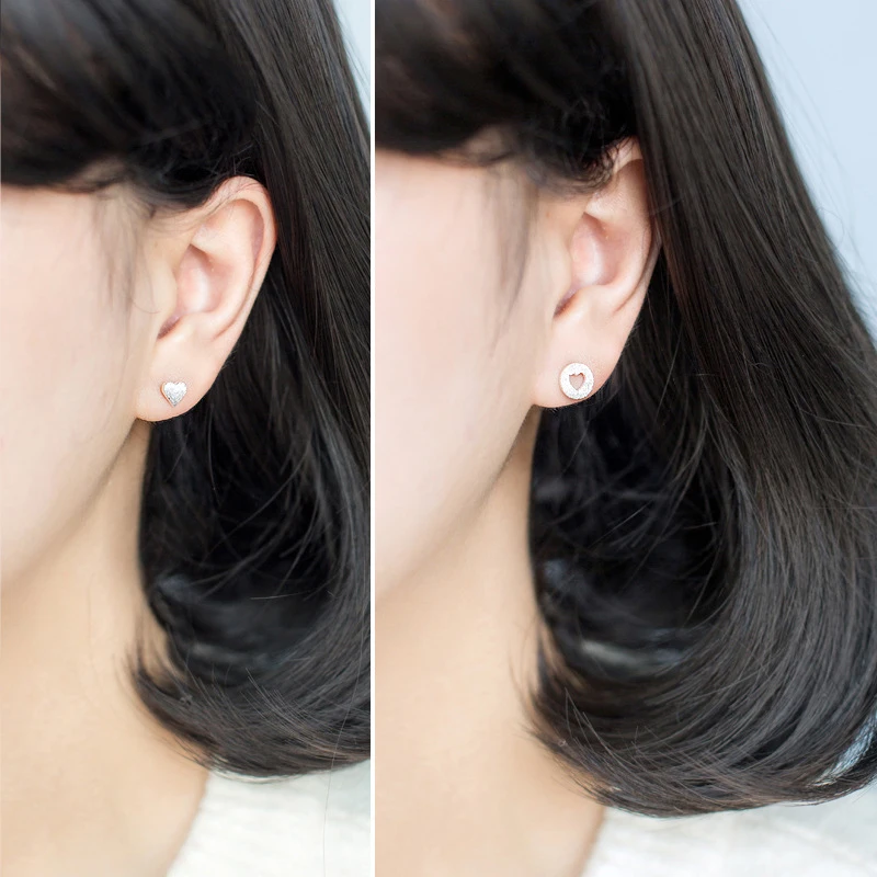 Colusiwei кисточки отделка выдалбливают в форме сердца серьги-гвоздики серьги модное