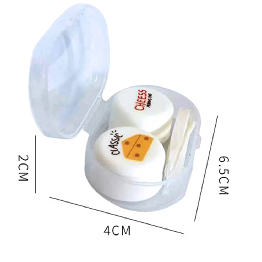 

Hot Sale Lovely Colorful Bear Cartoon Portable Contact Lens Case For Women Gift Container Lenses Box