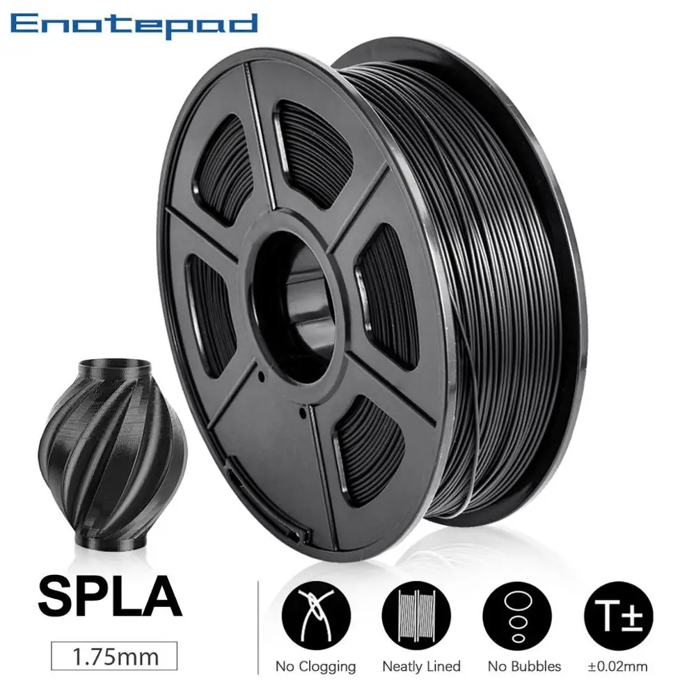 1 кг PLA/SPLA 75 мм Enotepad материал для 3D-принтера S PLA нетоксичный высокопрочная нить с
