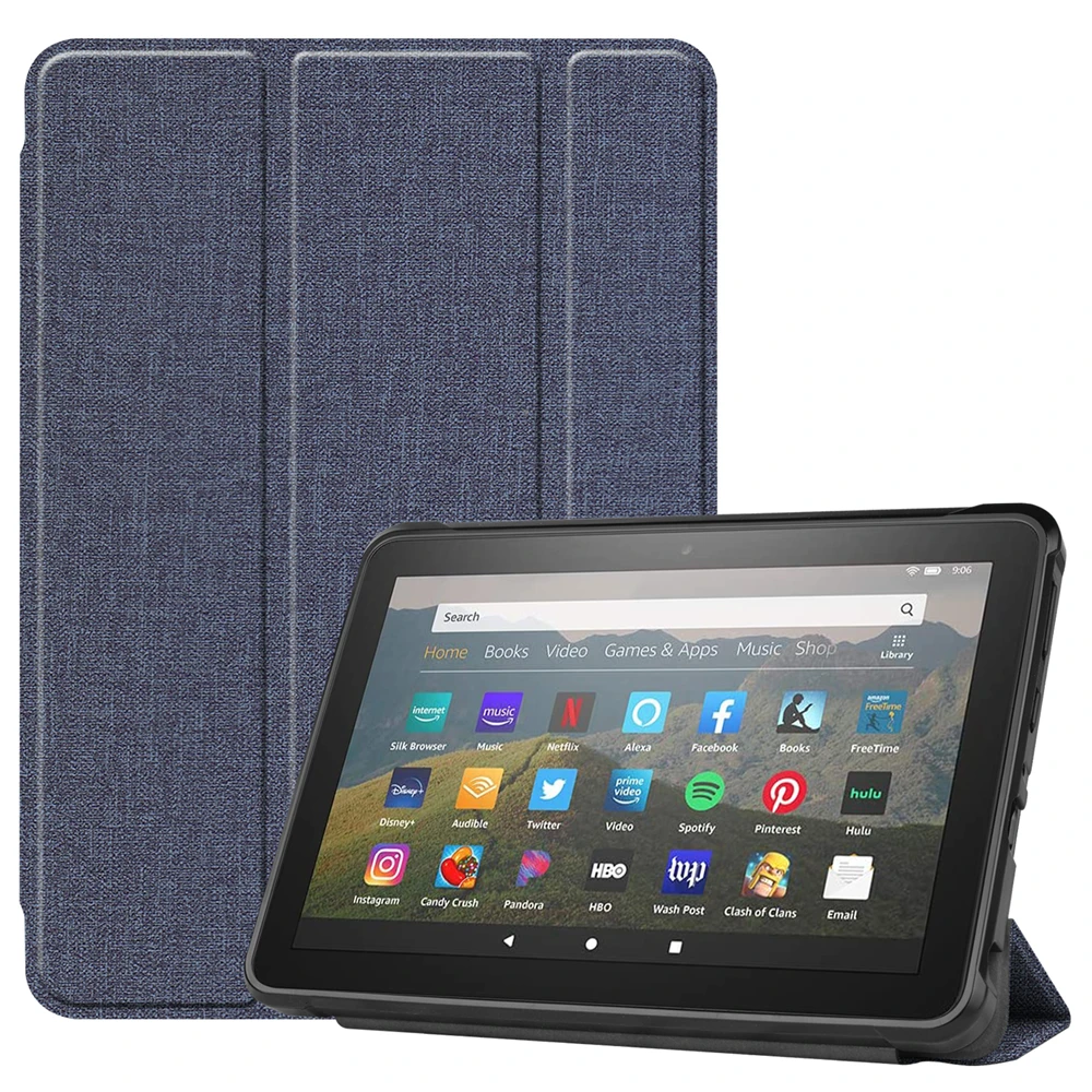 Чехол для Amazon Kindle Fire HD 8 Plus 2020 дюймов тканевый чехол планшета с режимом