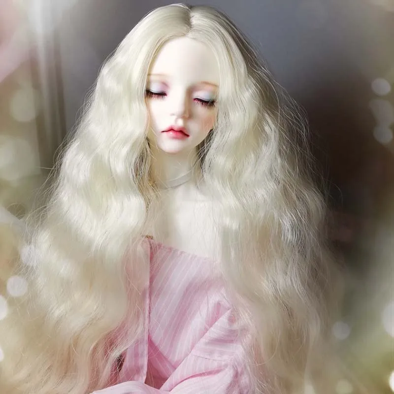Модный стиль 1/3 1/4 1/6 1/8 Bjd SD парик длинные волнистые волосы термостойкий
