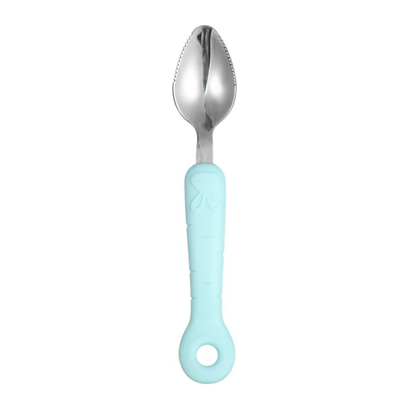 

Baby Food Supplement Scraping Fruit Puree Spoon Rabbit 304 Stainless Steel Infant Children Feeding Utensils Kids Dinnerwear