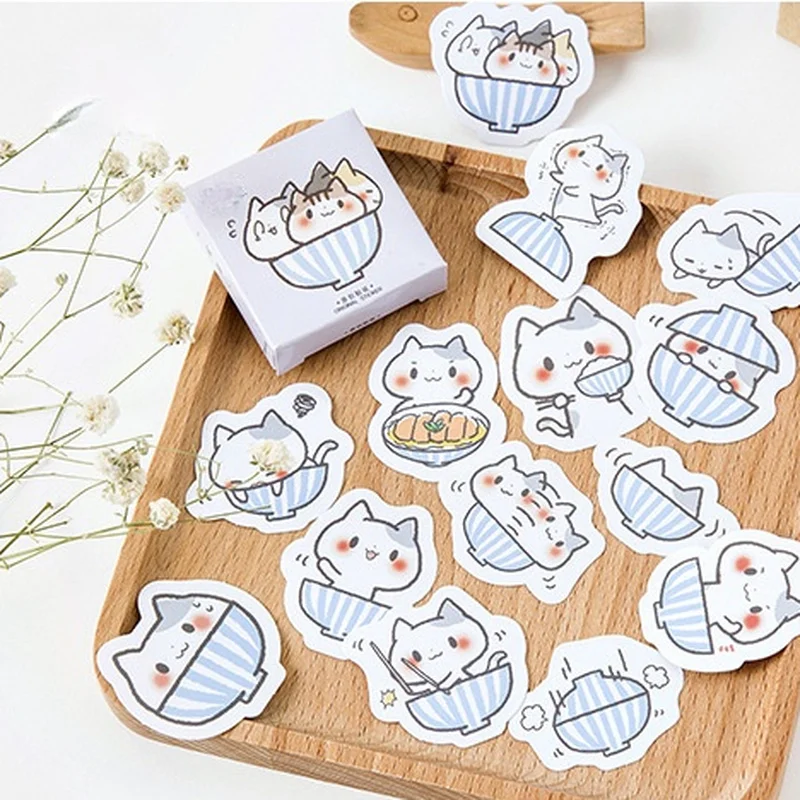 

45 Pcs/pack Cats Hide And Seek Mini Paper Sticker Decoration Diy Ablum Diary Scrapbooking Label Sticker Kawaii Stationery