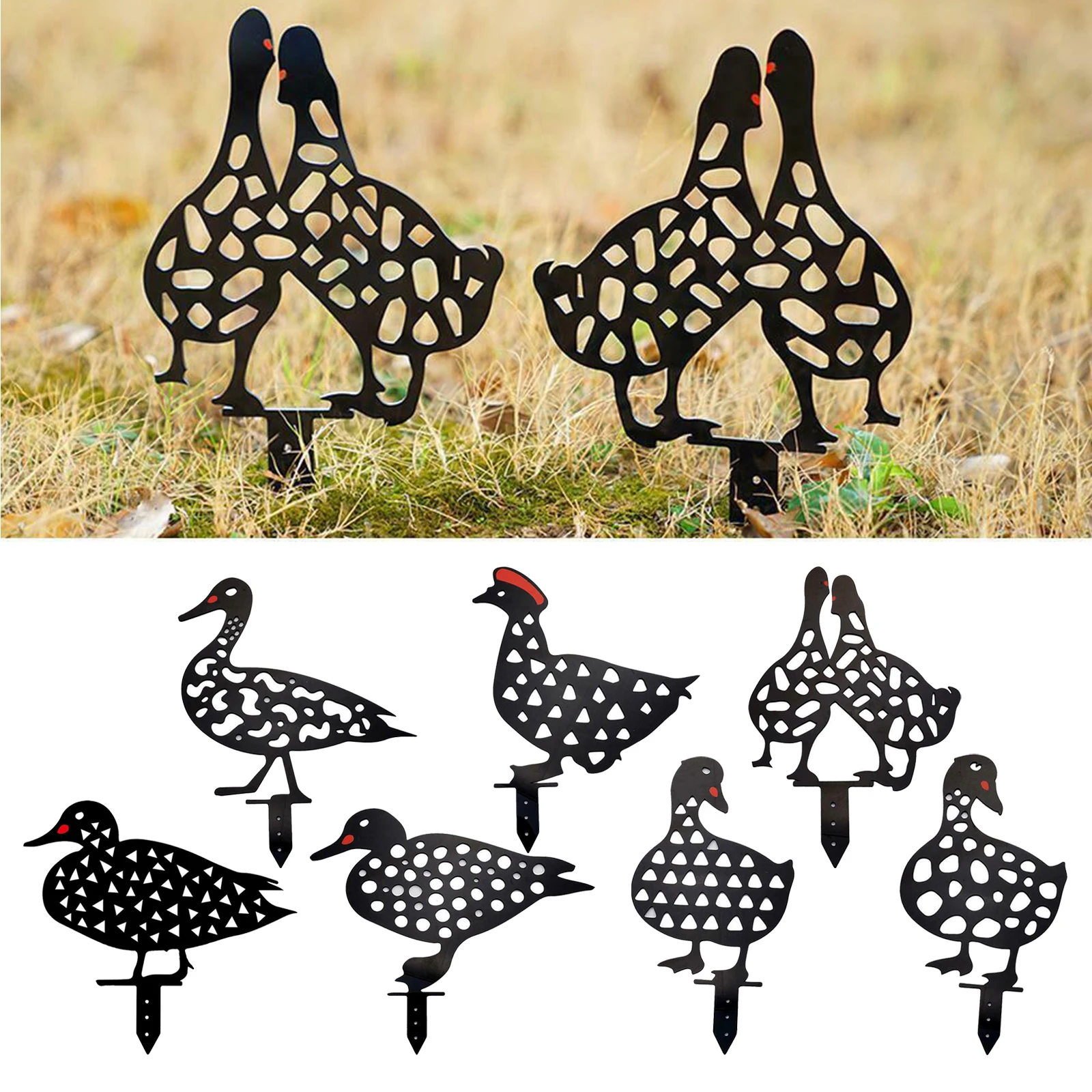

Easter Ducks for Easter Gardening Ornaments Yard Acrylic Art Outdoor Garden Backyard Lawn Stakes Life Size