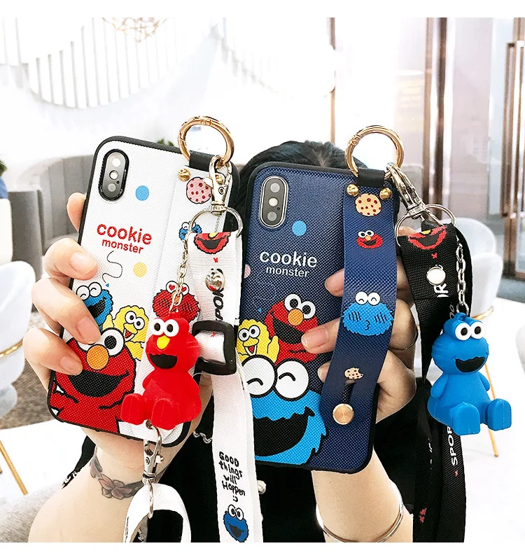 Oneplus 7 pro милый ремешок на запястье с монстрами Мягкий ТПУ чехол для телефона 3 3T 1 + 5