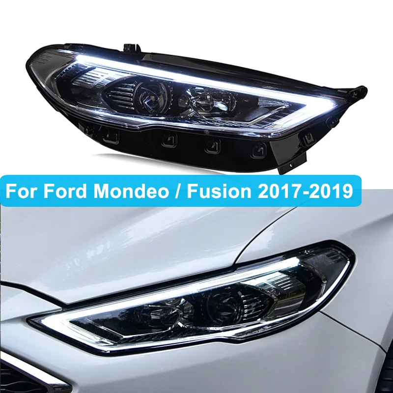 Передняя Светодиодная лампа для Ford Mondeo 2017 2018 2019 Fusion 2 шт. светодиодные лампы