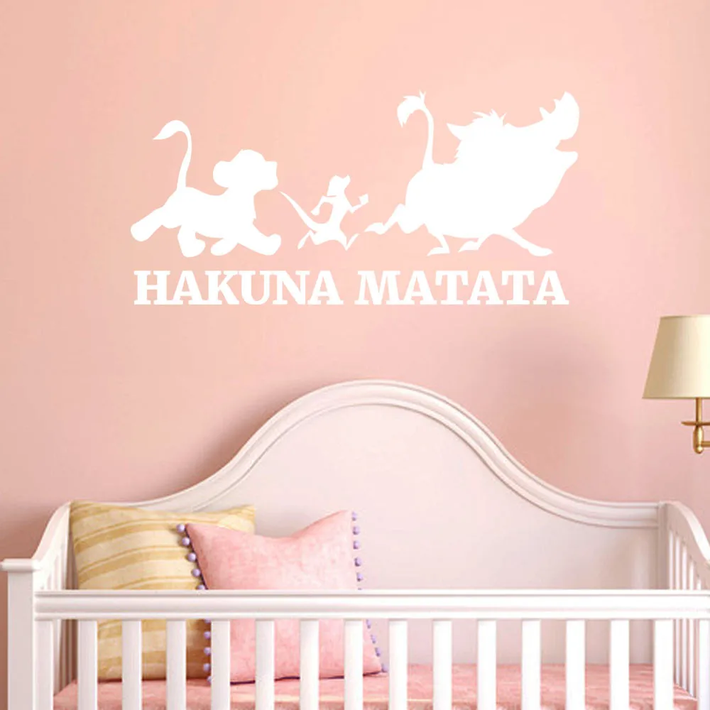 Настенные наклейки домашний декор гостиная для Hakuna Matata не волнуйтесь цитата