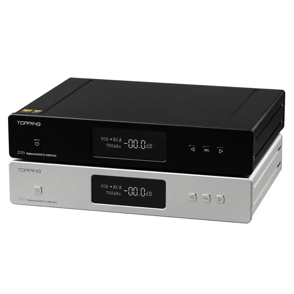 Topping D70 2* AK4497 полный сбалансированный Bluetooth DAC AK4118 приемник XMOS XU208 DSD512 Встроенный 32 бит/768 кГц Hi-Res аудио