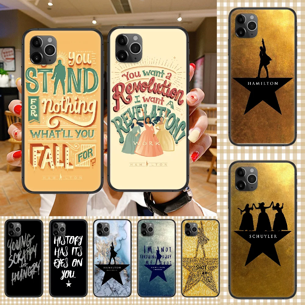 Чехол для телефона с музыкальными мотивами Гамильтона корпус корпуса iphone 5 5s se 2 6