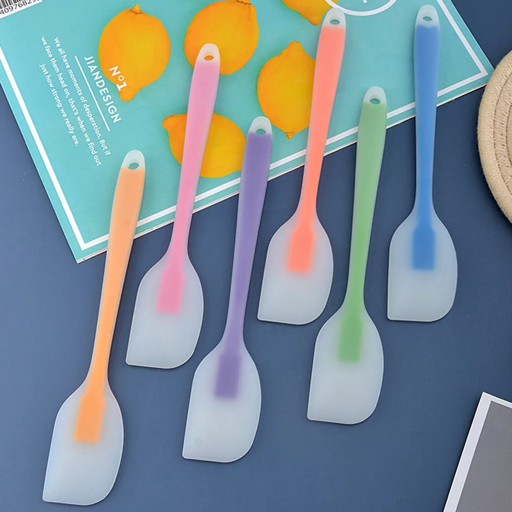 

1pc 21*4cm FDA Cream Butter Spatula Translucent Small High Temperature Cake Bakeware Silica Gel Baking & Pastry Tools