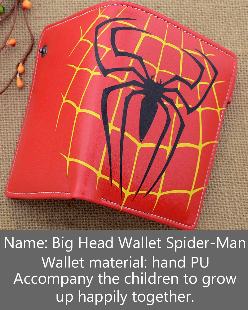 2019 новый детский бумажник Мстители Человек паук с изображением персонажей из