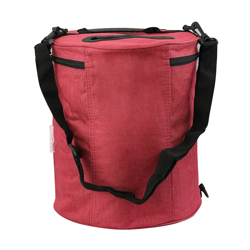 

1 шт. 28*33 см круглая шерстяная розетка с красной 600d Оксфордской тканевой сумкой для хранения Швейные аксессуары