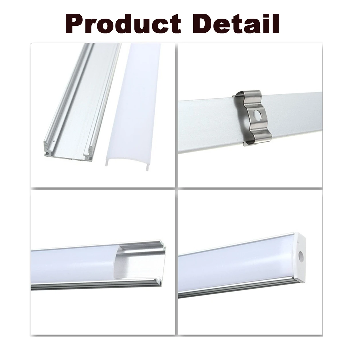 

5PCS 50/30CM U/V/YW Style Aluminium Lamp Channel Holder Closet Light Strip Cover for LED Strip Cabinet Lamp(without light)