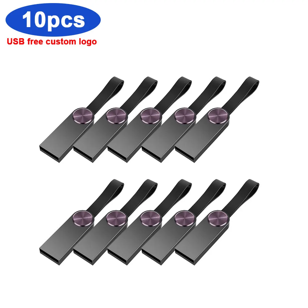 10 шт./лот металлический USB 2 0 флэш накопитель с логотипом на заказ 4 ГБ 8 16 32 64 Флешка