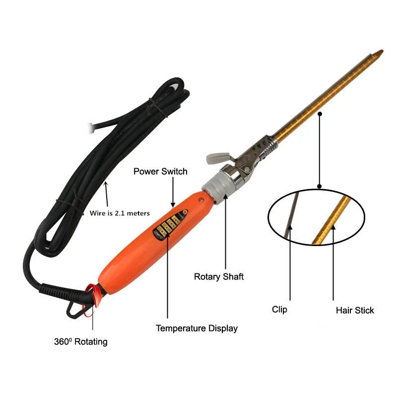 Профессиональный 9 мм Глубокий весь локон волос щипцы для завивки волна