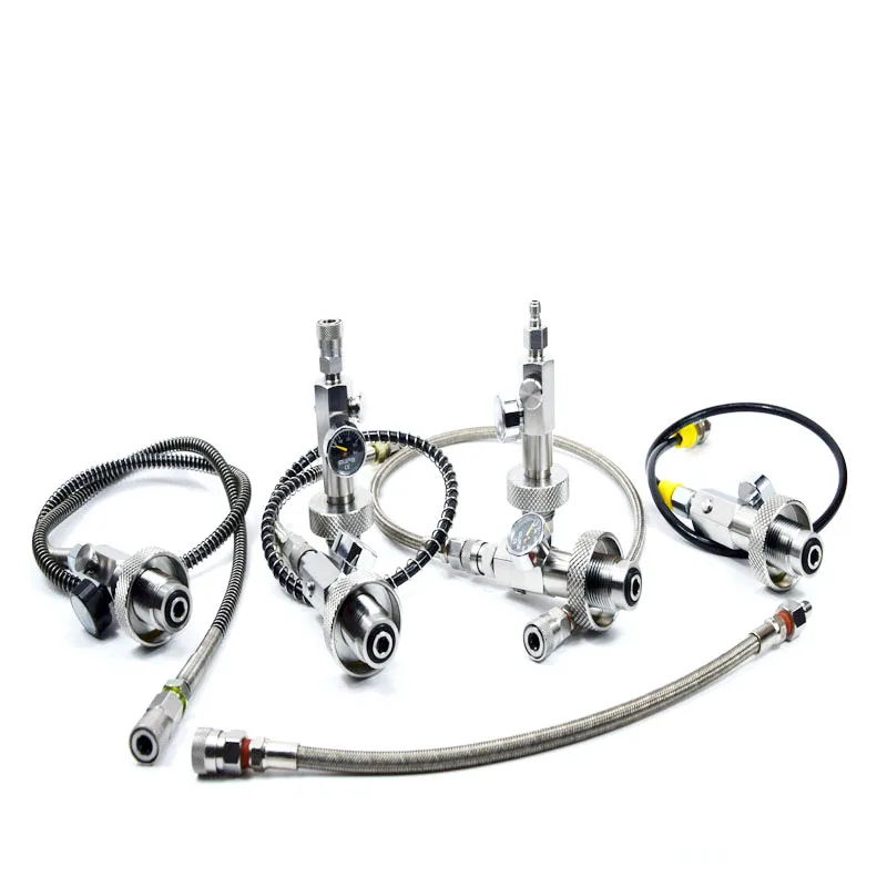 PCP Airforce заполняющий адаптер DIN станция из нержавеющей стали с разными