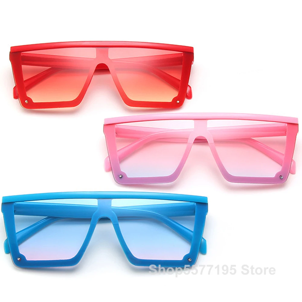 Child 2020 Fashion Plastic Kids Square Sunglasses Children Pink Sun Glasses Girls Boys Baby UV400 Oculos | Аксессуары для одежды
