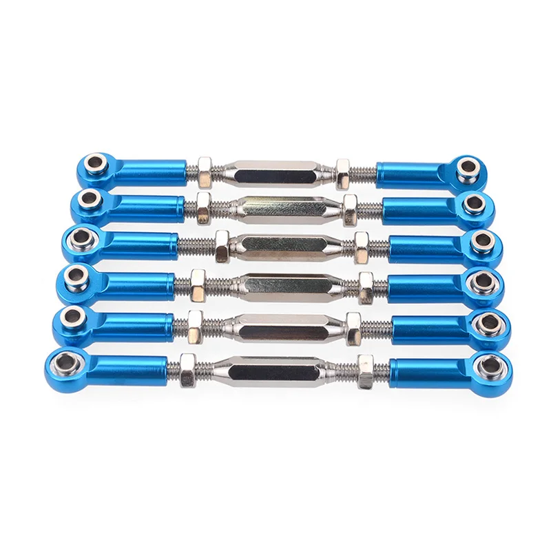 

6Pcs 81mm Aluminum Alloy Servo Link Rod for RC 1/10 Redcat Traxxas EPX HSP ZD Racing HPI Monster Truck Buggy Truggy