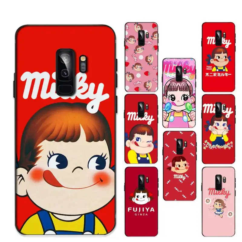 

Japan milk Chocolate dessert cartoon Peko fujiya Phone Case For Samsung Galaxy S20lite S21 S21ULTRA s20 s20plus S21plus 20UlTRA