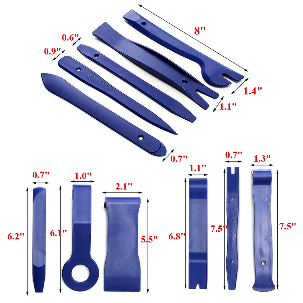 

Disassembly Tool For Car Interior Car Trim Removal Tool Kit Set Door Panel Auto Dashboard Plastic Interior Automotive Tools