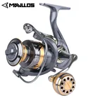 Катушка для спиннинга Mavllos с металлической ручкой, передаточное число 5,2: 1, катушка большой емкости, макс. нагрузка 6 кг, карбоновая, модель 2000-6000