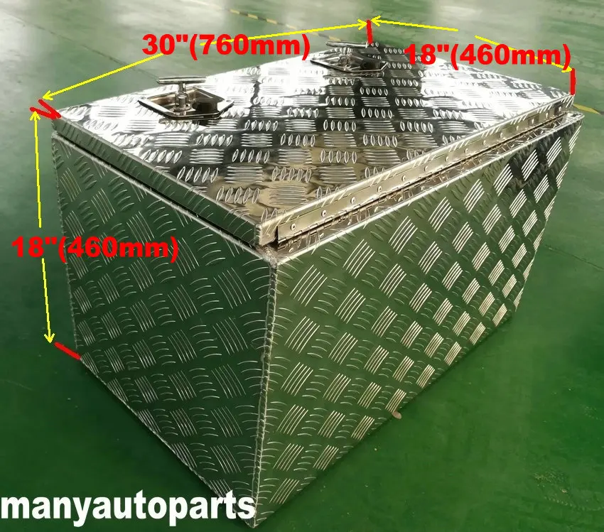 3" x 18" x 1" Черный алюминиевый пикап багажник под кровать ящик для инструментов трейлер для хранения