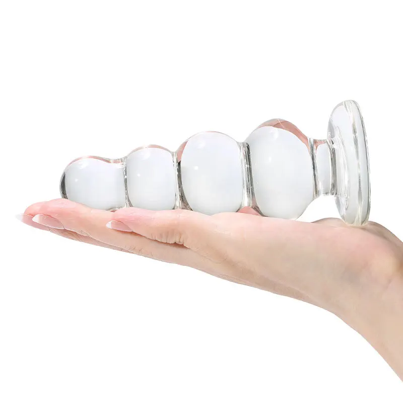 Прозрачные Хрустальные Анальные бусины взрослые игрушки женская мастурбация