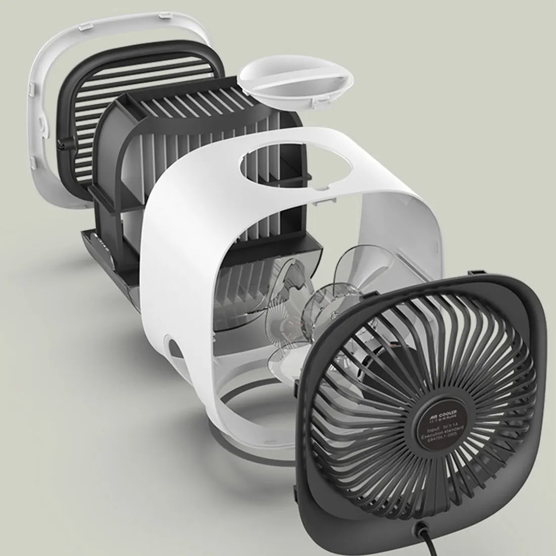 

USB Desk Mini Fan Portable Air Cooler Fan Air Conditioner Light Desktop Humidifier Purifier For Office Bedroom Air Cooler Fan