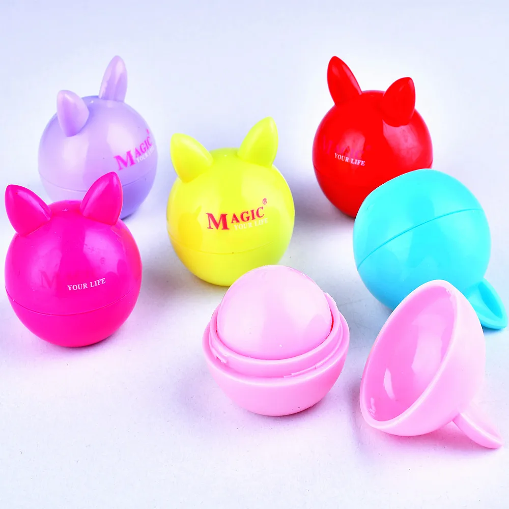 TEAYASON Новый фруктовый бальзам для губ увлажняющий мультяшный кролик цветной