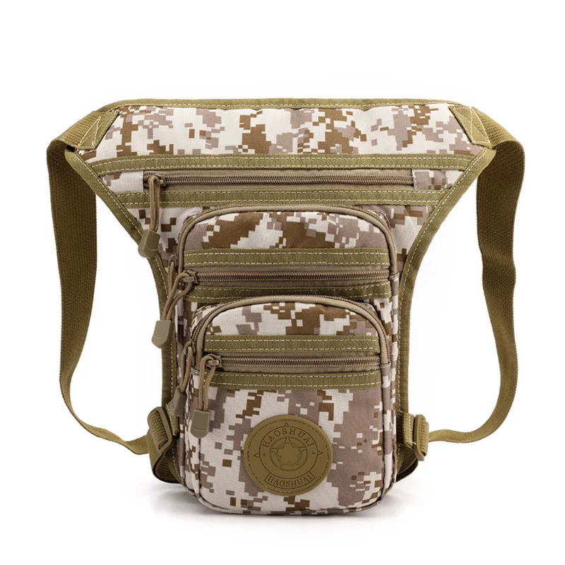 Camouflage A Мужские камуфляжные поясные сумки из нейлона, мотоциклетная сумка на бедро, водонепроницаемая поясная сумка, Повседневная поясная сумка для путешествий, мужские сумки через плечо - Цвет: Camouflage A