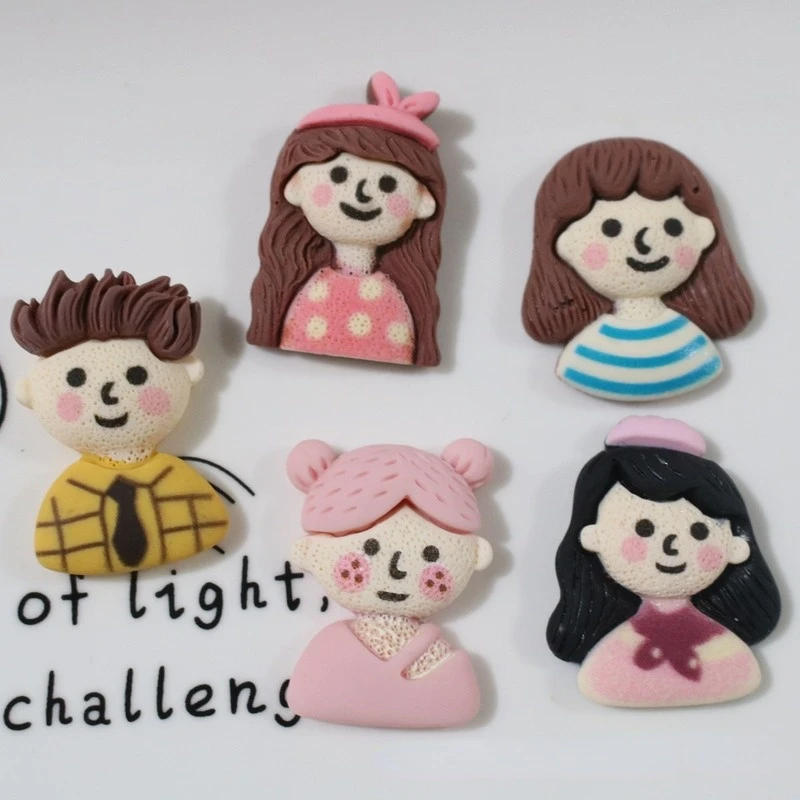 

10 шт./лот мультфильм девочка мальчик плоская спина кабошон кавайные волосы банты аксессуары DIY чехол для телефона украшение Скрапбукинг рем...