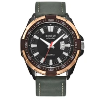 original curdden 5538 brand watches mens fashion leather band military army date quartz wristwatches relogios masculinos black