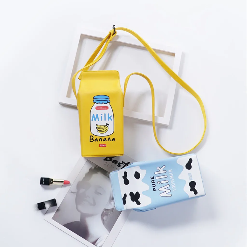 MAIOUMY женская сумка для телефона в форме молока 2019 Женский кошелек монет через