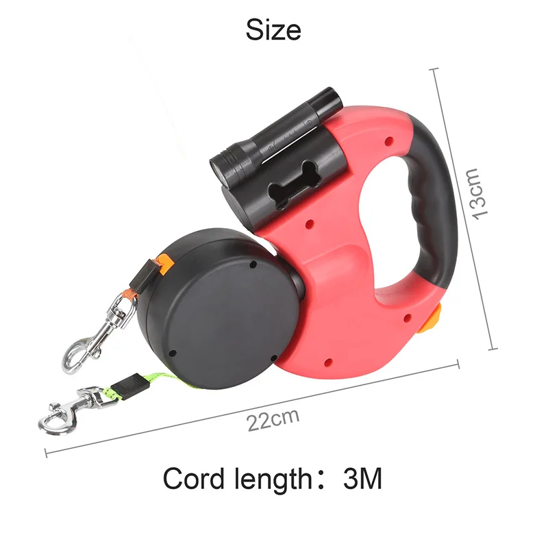 

Retractable Dog Leash With Anti-slip Handle Durable Rust Proof Enhance Retraction Technology Dog Leas For Outdoor Travel For Dog