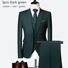 Деловой мужской костюм из 3 предметов Мужской Блейзер + жилет + брюки Свадебный для шафера костюм на заказ Плюс Размер M-6XL высококачественные костюмы