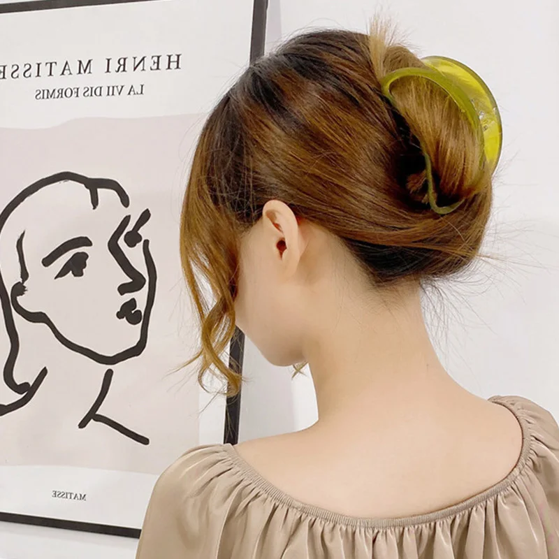 Модные прозрачные шпильки для волос в форме полумесяца |