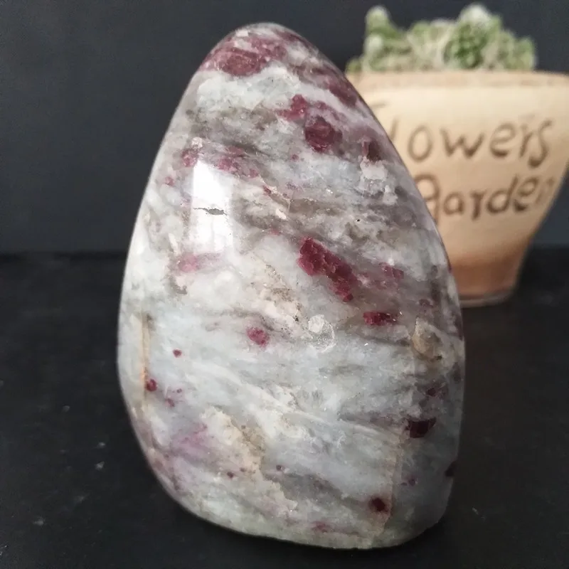 Натуральный камень цветение сливы турмалиновый стол дисплей украшение для дома