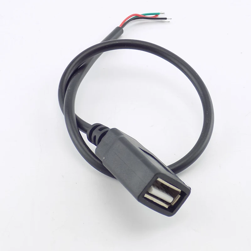 

0.3m/1m/2m 4 Pin 5V Micro USB 2.0 Female Jack DataTransmission Power Adapter Charging Extension Cable Cord 4 Wire DIY Connector